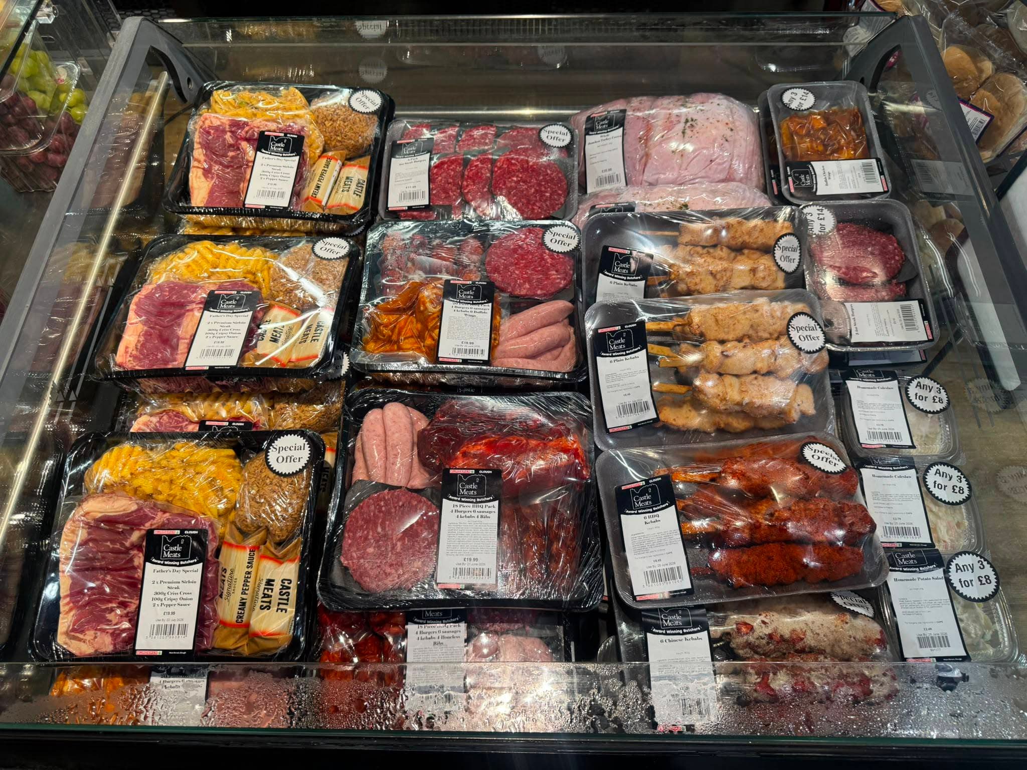Castle Meats product range: Prepared favourites