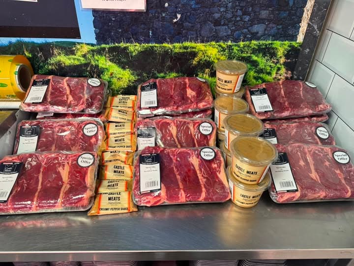 Castle Meats product range: Steaks & beef